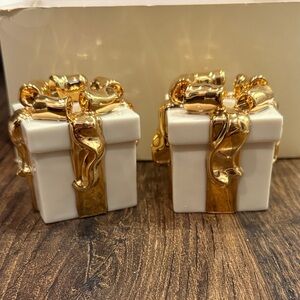 Lenox Gold and Cream Candleholder